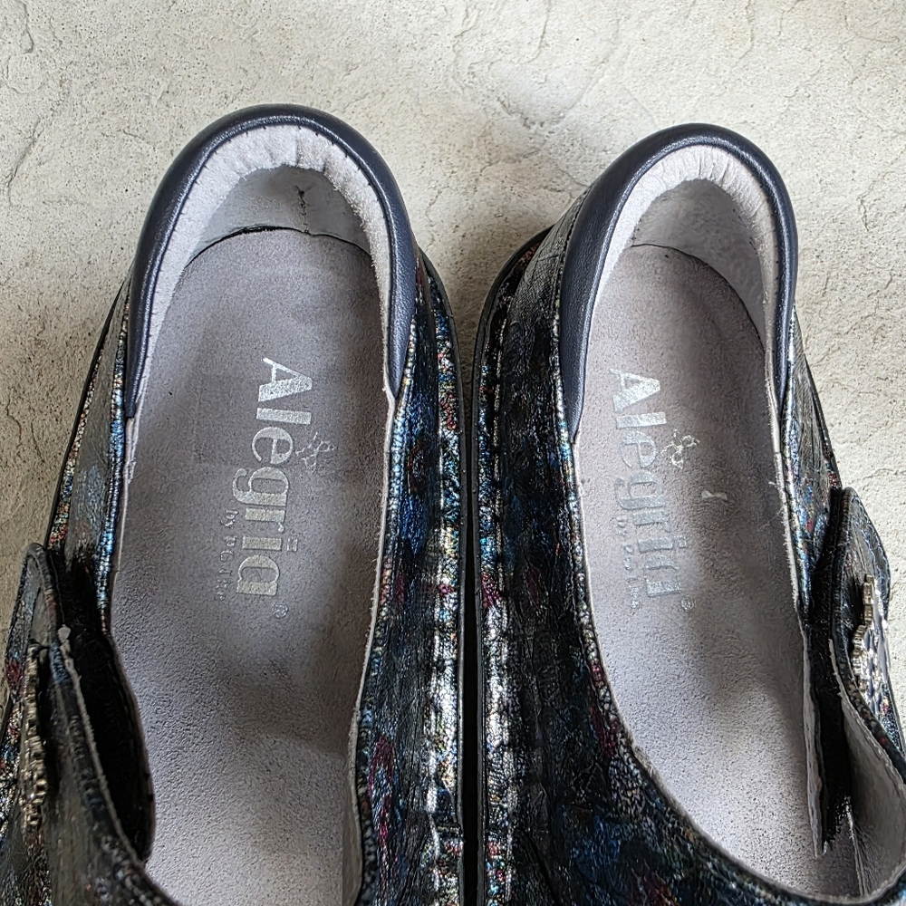 Alegria PAL-464 NWOT Mary Jane's Nurse Work Shoes Multicolor Size 8.5-9 Women's - Picture 10 of 11